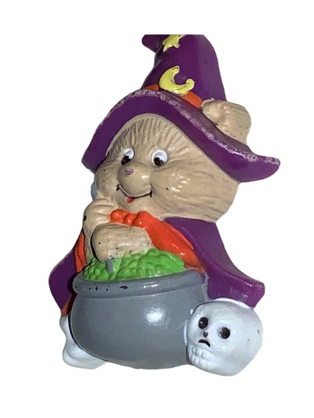 Russ Halloween Bear Witch with Brewing Pot Lapel Pin